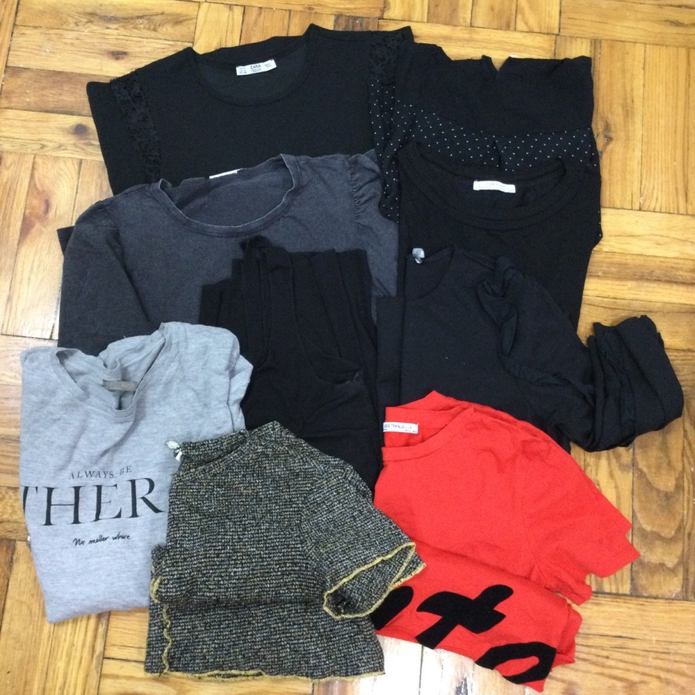 Zara Women’s Clothing Bundle 10 Piece Tops Crop Tops Tank Small